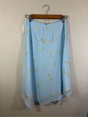 Princess Polly Daphene midi skirt w/ asymmetrical hem